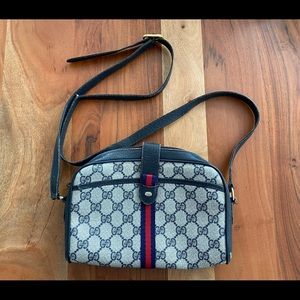 Gucci Accessories Vintage 70s Crossbody Handbag GG monogram